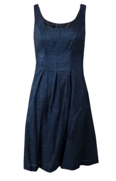 Nine West Navy Blue Fit and Flair Dress - Picture 2 of 5